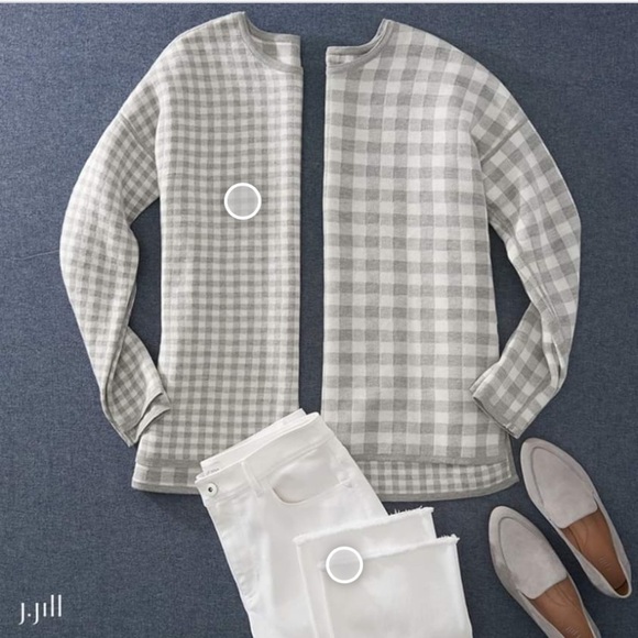 [J. Jill] Reversible Checkered Tunic - Picture 6 of 10